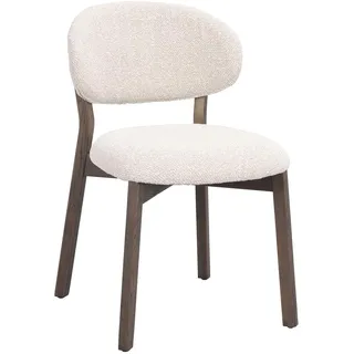 Daheim Polsterstuhl PATTERSON Stoffbezug Beige/Braun