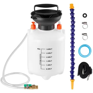 Vevor Getriebeölpumpe, 3 L, Ölfüller, Manuelle Getriebeöl-Transferpumpe mit Schlauch & HDPE-Tank, Pumpenwerkzeug mit PTFE-Band, Kfz-Ölbefüllsystem, Schaltgetriebeflüssigkeitsfüllgerät