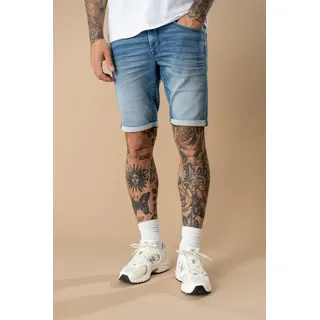 Petrol Industries Shorts "Men Shorts Denim", Herren, Gr. XXL (44), N-Gr, medium indigo, Denim/Jeans, Obermaterial: 77% Baumwolle, 21% Polyester, 2% Elasthan, slim fit kniefrei, Hosen Shorts, Slim Fit