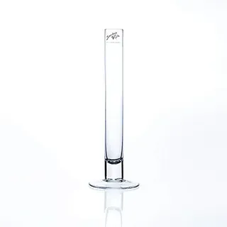 Reagenzglasvase Glasvase SOLIFLEUR mit Fuss H. 25cm Ø 3cm rund klar Sandra Rich