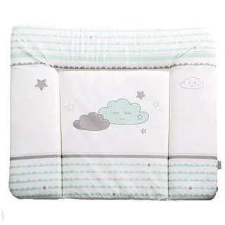 roba® Wickelauflage 3-seitig erhöhter Rand für Babys Sicherheit, weiche Wickelunterlage blau