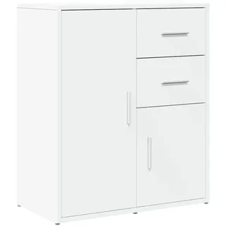 vidaXL Sideboard, Kommode mit Stauraum, Beistellschrank für Wohnzimmer Küche Flur, Anrichte Schrank Highboard, Modern, Weiß Holzwerkstoff