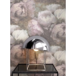 Newroom Vliestapete, Rosa Tapete Blumen Floral - Vintage Blumentapete Weiß Grün Rosen 3D Optik für Schlafzimmer Wohnzimmer Küche rosa