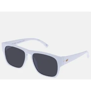 LE SPECS Sonnenbrille Damen und Herren - Transmission in Weiß rechteckig mit UV-Schutz weiß