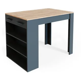 Vicco Bartisch Repose 67 x 100 cm Anthrazit/Goldkraft Eiche