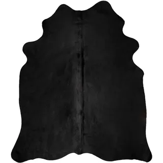 vidaXL  Kuhfellteppich 150 x 170 cm schwarz