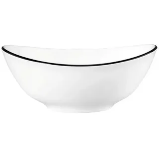 SELTMANN WEIDEN Suppenteller Modern Life oval 16 cm schwarz/weiß 4er Set