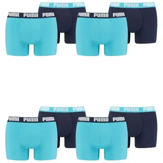 Puma Basic Boxershorts Aqua / Blue XL 8er Pack