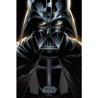 Star Wars Poster Darth Vader Comic, Schwarz