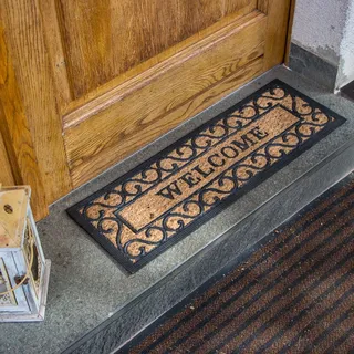 Antikas - Matte für den Hauseingang - Türmatte im Landhausstil - Treppenschoner aus Sisal