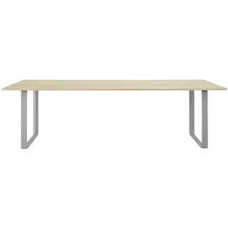 Muuto 70/70 Tisch, 255 x 108 cm, eiche massiv / grau