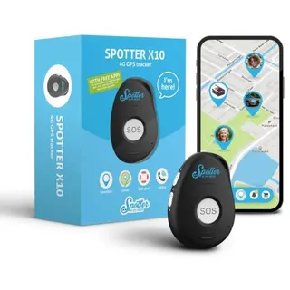Spotter 4G GPS Tracker | für Kinder, Senioren bei Demenz | Kein abonnement | SOS-Taste | Anruffunktion | Zoneneinstellung | Alarmeinstellung