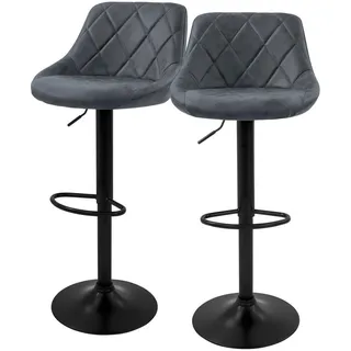 ML-Design Barhocker 62-82 cm Anthrazit
