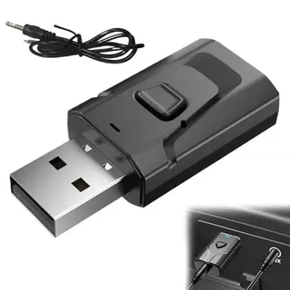 USB Bluetooth Sender Audio Tv Bluetooth Adapter, 2-In-1-Bluetooth Sender | Empfänger Bluetooth Adapter Bluetooth Transmitter mit Klinke 3,5, für/Tv/Pc/Auto/Lautsprecher/Kopfhörer/Heimstereo