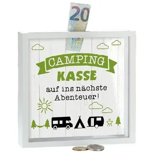 Gilde Camping Kasse Spardose 15 cm