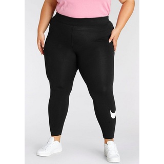 Nike Sportswear Leggings Essential Women's Mid-Rise Swoosh Leggings (Plus Size) schwarz