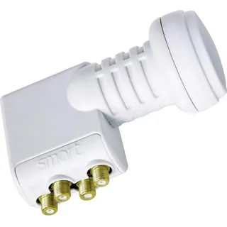 Smart Titanium Universal TQ Quattro-LNB Teilnehmer-Anzahl: 4 Feedaufnahme: 40mm Hellgrau