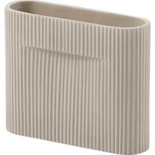 Muuto Ridge Vase, 16,5 cm, beige
