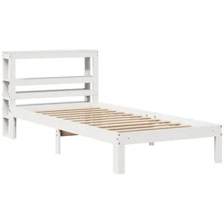 vidaXL Bettgestell 90 x 200 cm Weiß