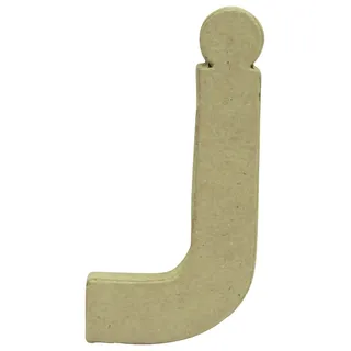 Décopatch AC822C - Kleiner Buchstabe aus Pappmaché, j 1,5x6x12cm, perfekte Deko für das Zuhause, 1 Stück