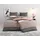 gestreift Beige 135 x 200 cm 40 x 80 cm