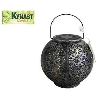 KYNAST GARDEN Solar Laterne Metalloptik 18 x 17 cm inkl. Akku grau