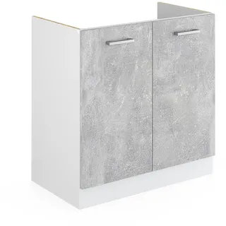 Vicco Spülenschrank R-Line 80 x 46 x 81,5 cm Grau