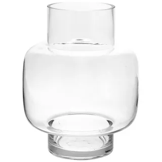 Storefactory Scandinavia Dekovase Vase ASPLIDEN L Glas, Ø18x23cm weiß