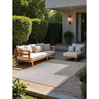 HANSE HOME Kona Wendeteppich 160 x 230 cm Grau/Weiß
