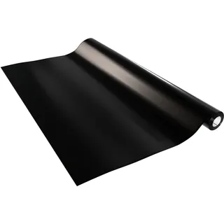 Venilia Möbelfolie selbstklebend, Schwarz Matt, 67,5 cm x 2 m, Deco Standard, PVC, langlebig, einfache Entfernung, hitzebeständig, reißfest, 55515