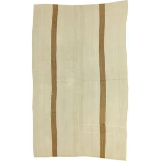 Nain Trading Orientteppich Perser Kelim Fars Antik 231x146 Handgewebt Orientteppich, Höhe: 0.4 mm beige|braun