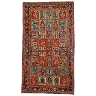 Borento Orientteppich Perserteppich Sarough 245 x 140 cm, rechteckig, Handgeknüpft rot