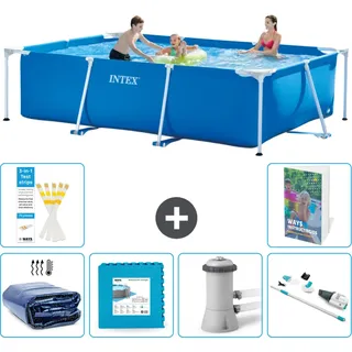 Rechteckiger Frame Pool - 300x200x75 Cm - 7-teilig  S145