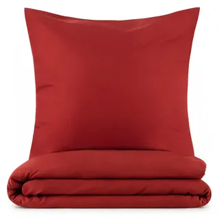 Blumtal Bettwäsche, Dunkelrot, Textil, Rechteckig, 240x220 cm, Oeko-Tex® Standard 100, Schlaftextilien, Bettwäsche, Bettwäsche