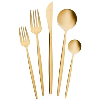 Karaca Besteck-Set »Karaca Orion Matt Gold Besteck Set 39-teilig für 6 Personen Besteck Messer, Gabeln, Löffel, Kuchengabeln, Edelstahl, Essbesteck Tafelbesteck Set Gesund und Hygienisch, Modernes Design«