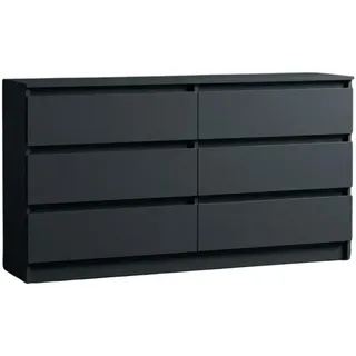 home collective Highboard 140 x 78 x 35 cm Anthrazit