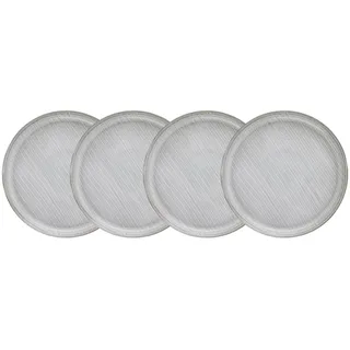 BUTLERS HENLEY Frühstücksteller Ø21 cm grau 4er Set