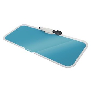 Leitz Notizboard 5269-00-61, Cosy, 15 x 38cm, Desktop-Memoboard, aus Glas, blau