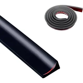 Schwallschutzleiste 6M20MM Selbstklebend Dusche Waschbecken Schwarz