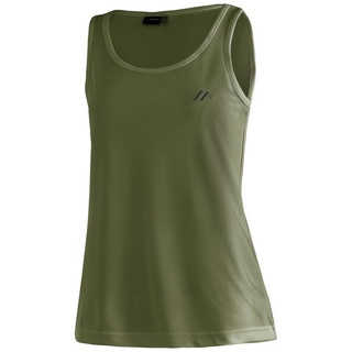 Maier Sports Funktionsshirt Petra Damen Tank-Top für Sport und Outdoor-Aktivitäten, ärmelloses Shirt grün 46
