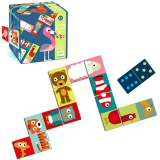Djeco Domino Animo-Puzzle, Mehrfarbig (30)