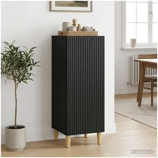 vidaXL Sideboard 33 x 34,5 x 90 cm Schwarz