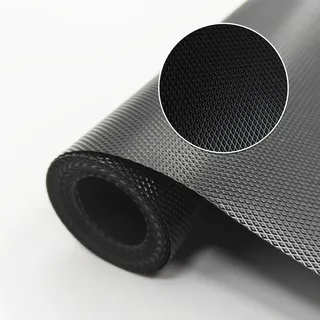 NZNSML 30 x 300 cm Schubladenmatte Nicht Klebende Antirutschmatte Schubladen Wasserdicht Ölbeständig Schrankpapier Kühlschrankmatten Schubladeneinlage Folie für Küchenschränke Regale Schwarz