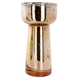 MICA Dekovase Vase - konisch - kupfer - ca. 5 x 9,5 cm braun