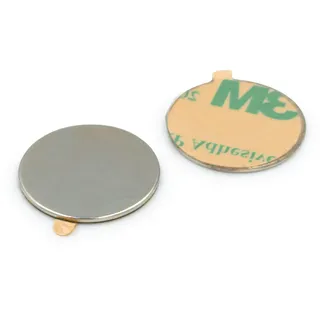 Neodym-magnet, Zylinder, 20 X 1 Mm, 3m-kleber, Selbstklebend, Rund, Hunter