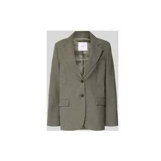 Relaxed Fit Blazer mit Viskose-Anteil Modell 'Napoli', Khaki, S