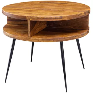 KADIMA DESIGN Braun Sheesham 60 x 60 x 45 cm