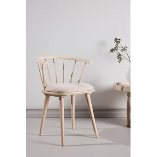 venture home Esszimmerstuhl Bobby Baumwolle beige/weiß 2er Set