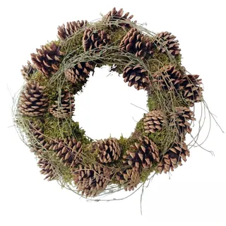 CreaFlor Home Dekokranz Herbstkränze, Handarbeit, natur, Schwarzkiefer, H: 5cm