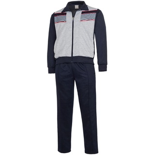 Herbold Sportswear Trainingsanzug Herren Freizeitanzug (2-tlg), auch in Kurzgröße grau|rot